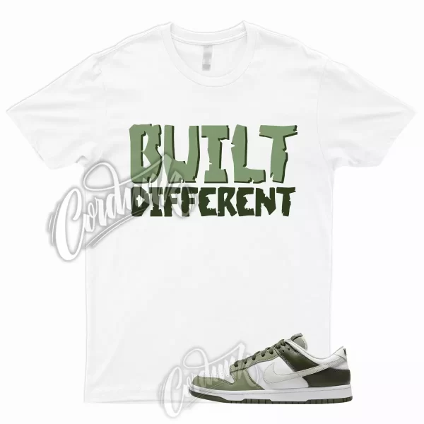 BUILT T Shirt to Match Dunk Low White Oil Green Cargo Khaki Light Bone Olive 1 Jezsport.com