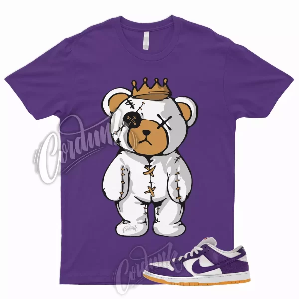 CROWN T Shirt to Match SB Dunk Low Pro Court Purple Gum Varsity ISO Orange Label Jezsport.com