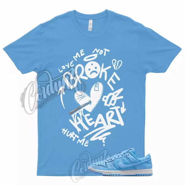 BROKEN T Shirt to Match Dunk Low Premium Topography University Blue Mid High 1 Jezsport.com