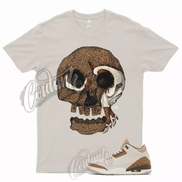 VIEWS T Shirt to Match 3 Palomino Orewood Brown Light Tan Elephant Print Gold 1 Jezsport.com