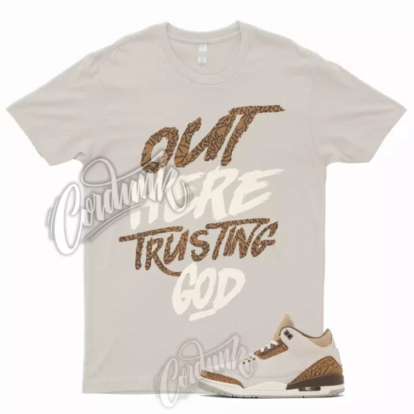 TG T Shirt to Match 3 Palomino Orewood Brown Light Tan Elephant Print Gold 1 Jezsport.com