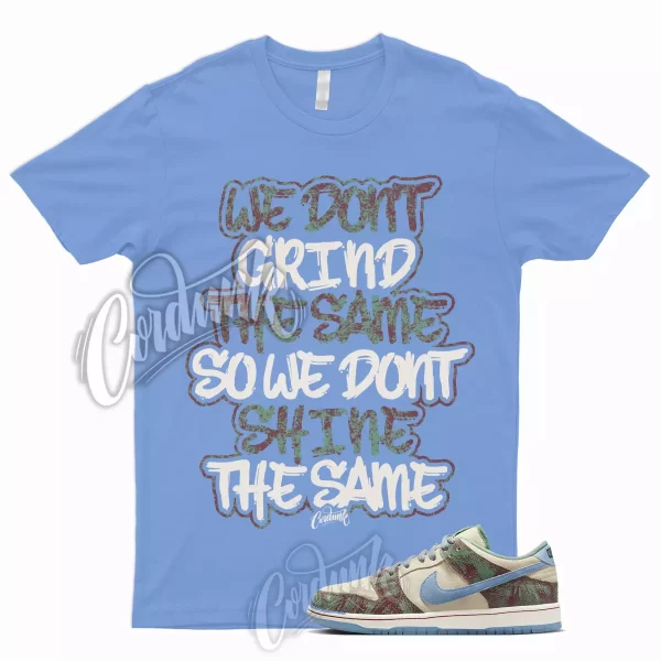 GRIND T Shirt to Match SB Dunk Low Sail Light Blue Cedar UNC Cream Brown Green 1 Jezsport.com