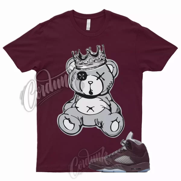 KB Shirt for 5 Deep Burgundy Metallic Silver Light Graphite Bordeaux Low Maroon Jezsport.com