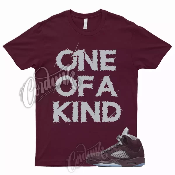 1OAK Shirt for 5 Deep Burgundy Metallic Silver Graphite Bordeaux Low Maroon Jezsport.com