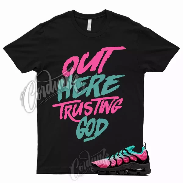 TG T Shirt for Air VaporMax Plus Pink Blast Black Clear Jade South Beach 1 Jezsport.com