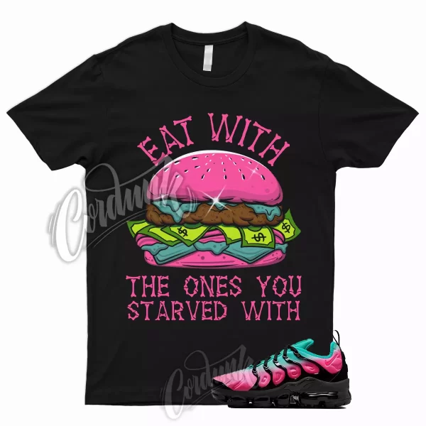 EAT T Shirt for Air VaporMax Plus Pink Blast Black Clear Jade South Beach 1 Jezsport.com