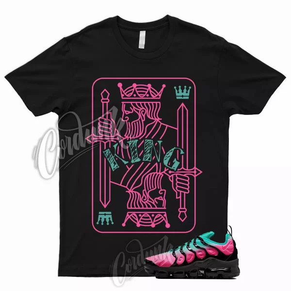 KING T Shirt for Air VaporMax Plus Pink Blast Black Clear Jade South Beach 1 Jezsport.com