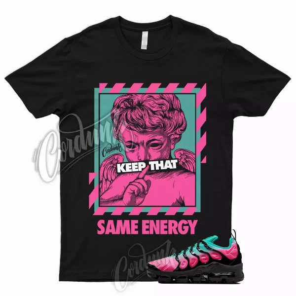 ENERGY T Shirt for Air VaporMax Plus Pink Blast Black Clear Jade South Beach 1 Jezsport.com