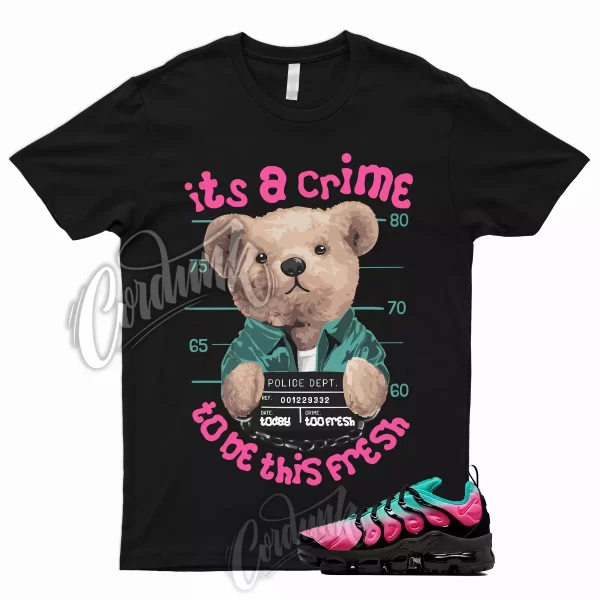 CRIME T Shirt for Air VaporMax Plus Pink Blast Black Clear Jade South Beach 1 Jezsport.com