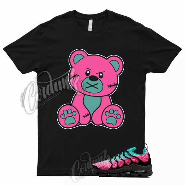 BEAR T Shirt for Air VaporMax Plus Pink Blast Black Clear Jade South Beach 1 Jezsport.com