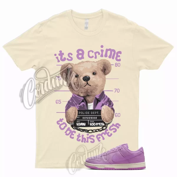 CRIME T Shirt to Match Dunk Low Rush Fuchsia Pink Premium Pale Ivory MF WMNS 1 Jezsport.com