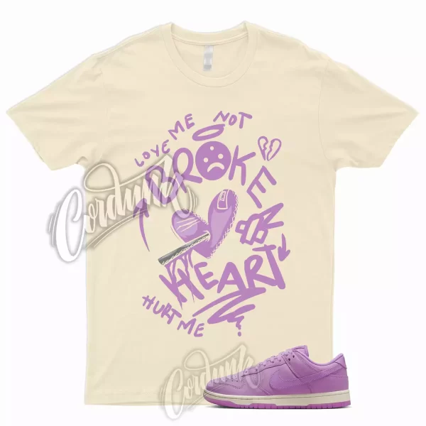 BROKEN T Shirt to Match Dunk Low Rush Fuchsia Pink Premium Pale Ivory MF WMNS 1 Jezsport.com