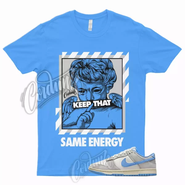 ENERGY T Shirt for Dunk Low Athletic Department University Blue Sail Smoke Grey Jezsport.com