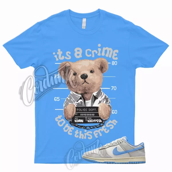 CRIME T Shirt for Dunk Low Athletic Department University Blue Sail Smoke Grey Jezsport.com