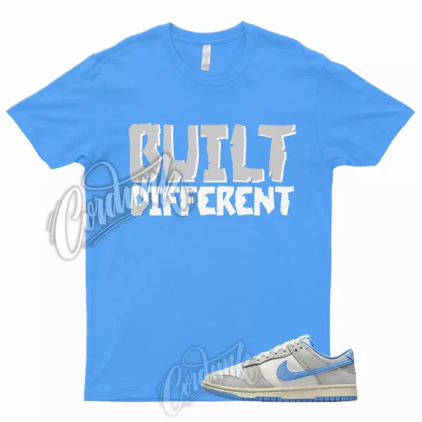 BUILT T Shirt for Dunk Low Athletic Department University Blue Sail Smoke Grey Jezsport.com