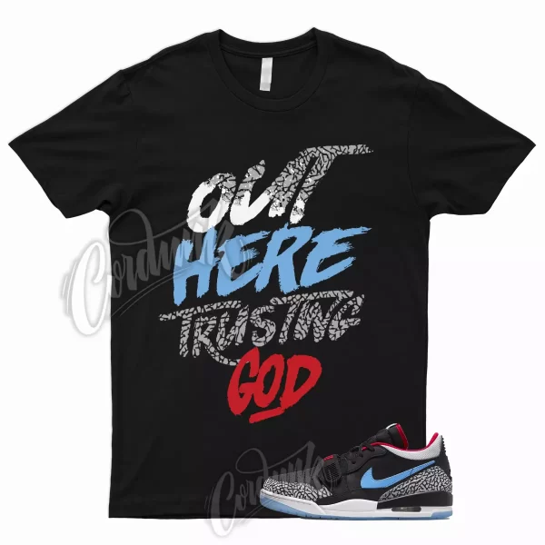 TG T Shirt for Legacy 312 Low Chicago Flag Valor Blue University Red UNC 1 Dunk Jezsport.com