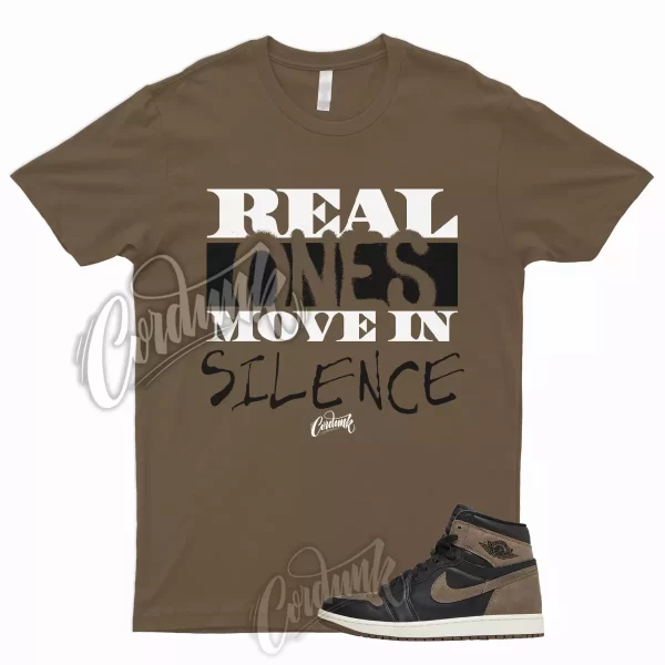 R1 T Shirt to Match 1 Retro High OG Palomino Brown Black Sail Metallic Gold, DZ5485-020 Jezsport.com