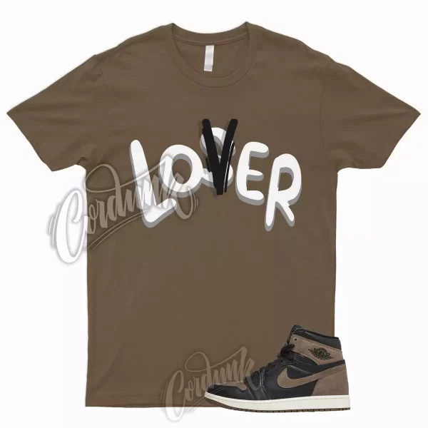 LO T Shirt to Match 1 Retro High OG Palomino Brown Black Sail Metallic Gold Jezsport.com