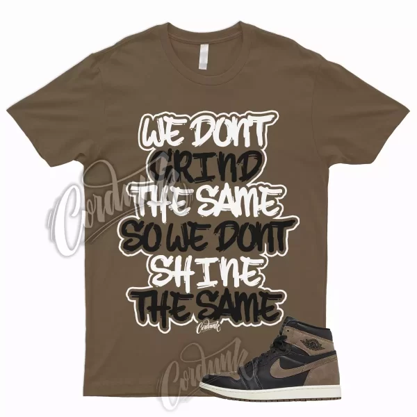 GRIND T Shirt to Match 1 Retro High OG Palomino Brown Black Sail Metallic Gold Jezsport.com