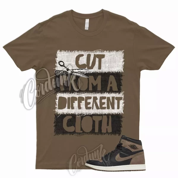 CUT T Shirt to Match 1 Retro High OG Palomino Brown Black Sail Metallic Gold Jezsport.com