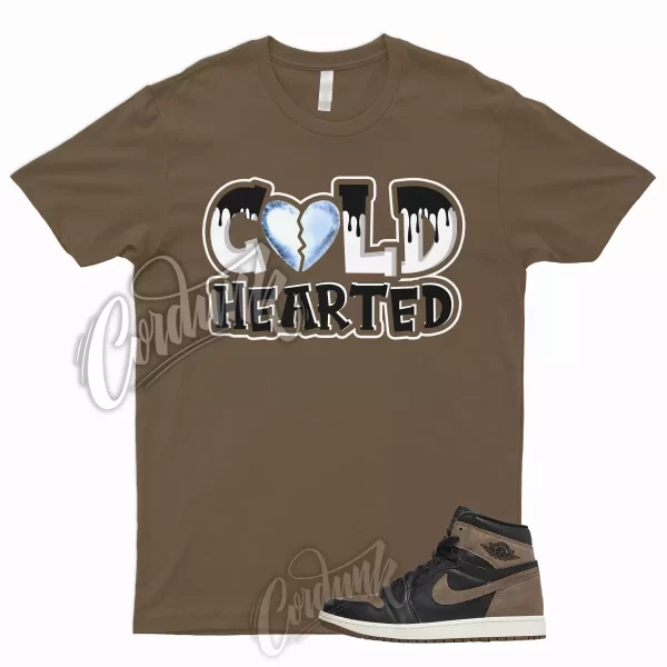 COLD T Shirt to Match 1 Retro High OG Palomino Brown Black Sail Metallic Gold Jezsport.com