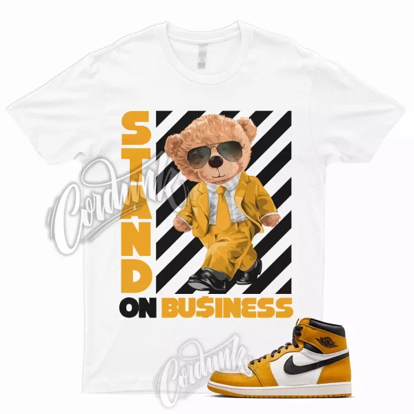 STAND Shirt for 1 Yellow Ochre Retro High 6 Desert Mid Low Dunk OG Pollen Match Jezsport.com