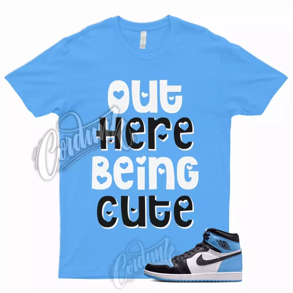 CUTE T Shirt to Match 1 Retro High OG UNC Toe University Blue 2 3 4 5 6 7 12 13 Jezsport.com