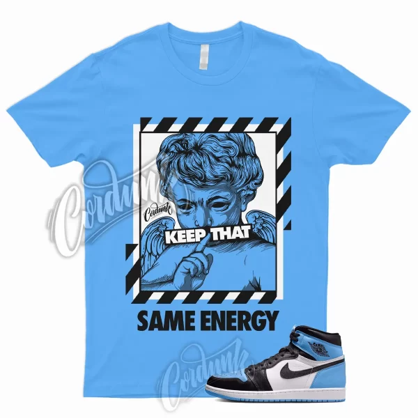 ENERGY Shirt to Match 1 Retro High OG UNC Toe University Blue 2 3 4 5 6 7 12 13 Jezsport.com