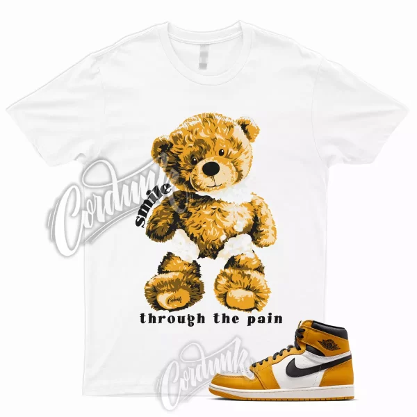 SMILE Shirt for 1 Yellow Ochre Retro High 6 Desert Mid Low Dunk OG Pollen Match Jezsport.com