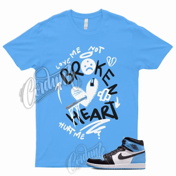 BROKEN Shirt to Match 1 Retro High OG UNC Toe University Blue 2 3 4 5 6 7 12 13 Jezsport.com