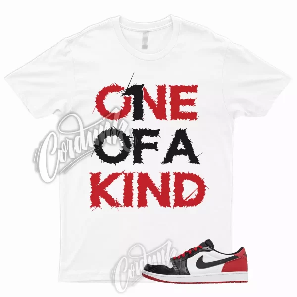 1OAK T Shirt to Match 1 Low OG Black Toe White Varsity Red University Dunk Low Jezsport.com