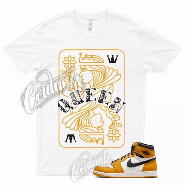 QUEEN Shirt for 1 Yellow Ochre Retro High 6 Desert Mid Low Dunk OG Pollen Match Jezsport.com