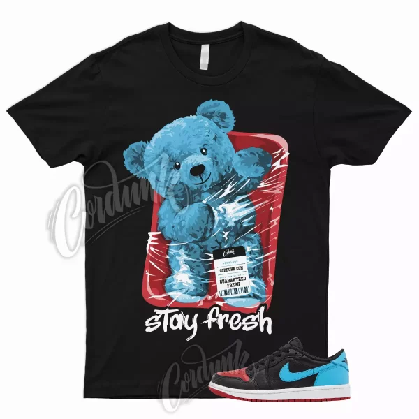 STAY T Shirt to Match 1 Low OG WMNS UNC To Chicago Dark Powder Blue Gym Red Jezsport.com