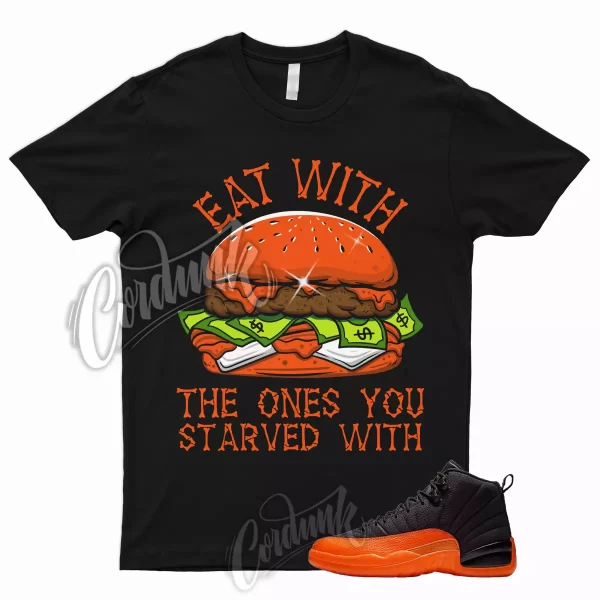 EAT T Shirt to Match 12 WMNS Brilliant Orange Black White Electro Shattered 1 Jezsport.com