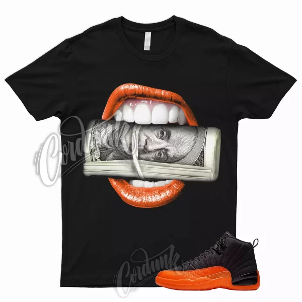 ROLL T Shirt to Match 12 WMNS Brilliant Orange Black White Electro Shattered 1 Jezsport.com