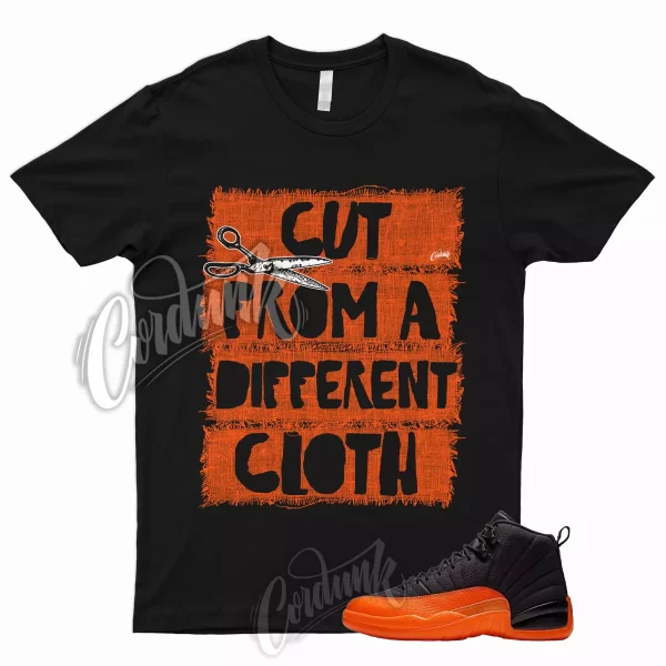 CUT T Shirt to Match 12 WMNS Brilliant Orange Black White Electro Shattered 1 Jezsport.com