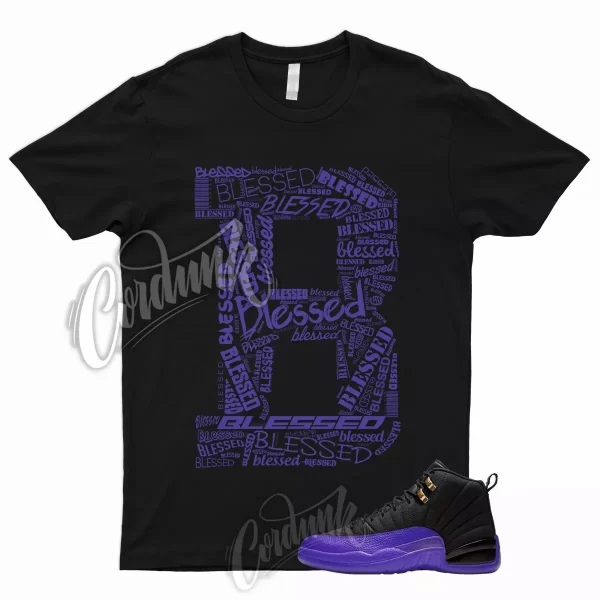 BLESSED Shirt to Match 12 Field Purple Taxi Concord Varsity Court Low Mid High 1 Jezsport.com