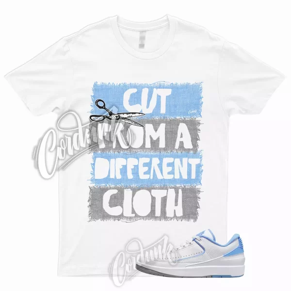 CUT T Shirt to Match 2 Low UNC White University Blue Cement Grey Dunk High 1 Jezsport.com