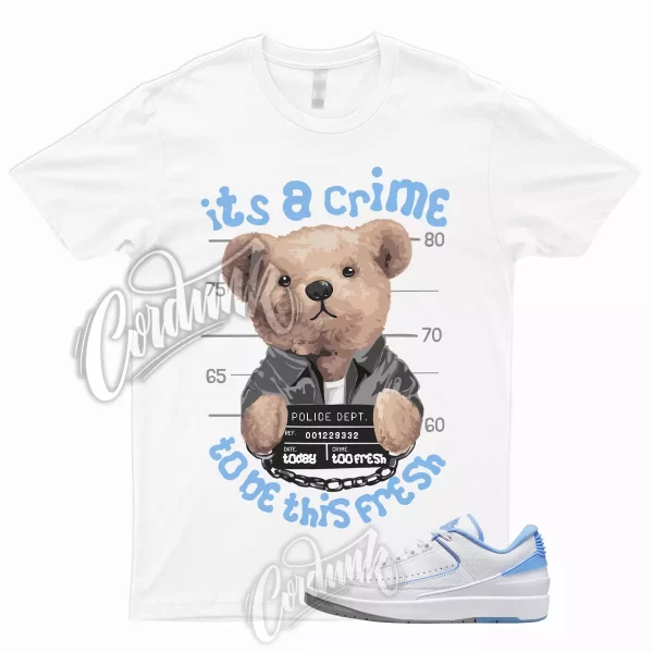 CRIME T Shirt to Match 2 Low UNC White University Blue Cement Grey Dunk High 1 Jezsport.com