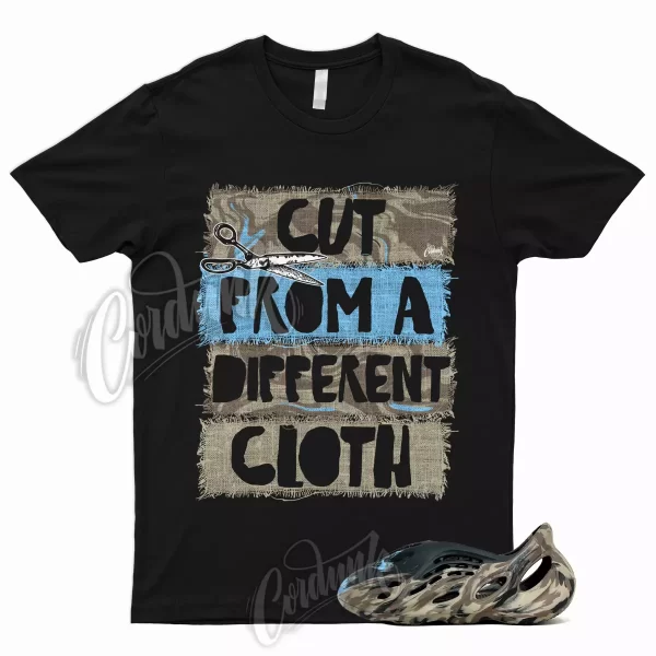 CUT T Shirt to Match Foam MX Cinder Runner Brown Tan Light Blue Slide 1 Jezsport.com