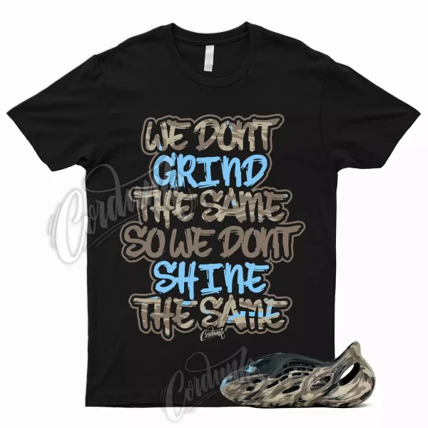 GRIND T Shirt to Match Foam MX Cinder Runner Brown Tan Light Blue Slide 1 Jezsport.com