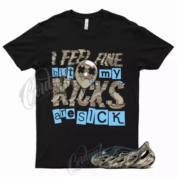 SICK T Shirt to Match Foam MX Cinder Runner Brown Tan Light Blue Slide 1 Jezsport.com