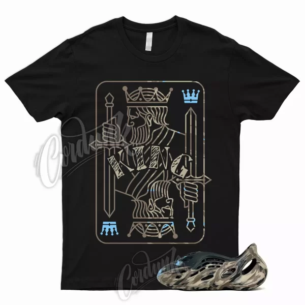 KING T Shirt to Match Foam MX Cinder Runner Brown Tan Light Blue Slide 1 Jezsport.com