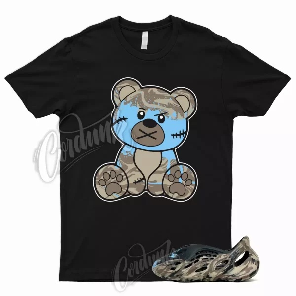 BEAR T Shirt to Match Foam MX Cinder Runner Brown Tan Light Blue Slide 1 Jezsport.com