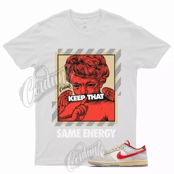 ENERGY Shirt for Air Dunk 85 Athletic Department Sail Photon Dust Picante Red 1 Jezsport.com