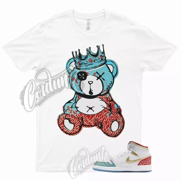 KB T Shirt to Match 1 Mid GS UNC to Chicago Metallic Gold University Red Blue Jezsport.com