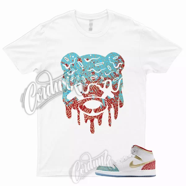 DRIPPY Shirt to Match 1 Mid GS UNC to Chicago Metallic Gold University Red Blue Jezsport.com