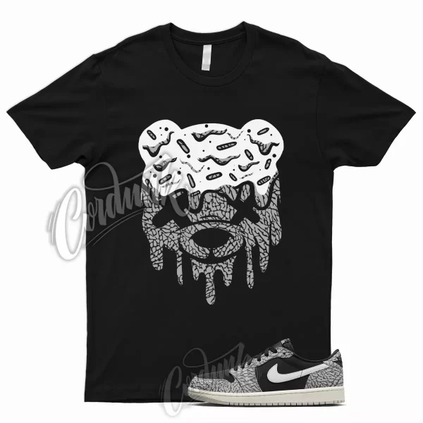 DRIPPY Shirt to Match 1 Retro Low OG Black Cement Muslin Tech Grey Elephant Mid Jezsport.com