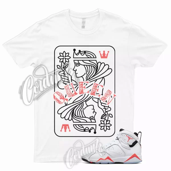 QUEEN Shirt to Match 7 Retro White Infrared Crimson Black Red Bright Low High 1 Jezsport.com