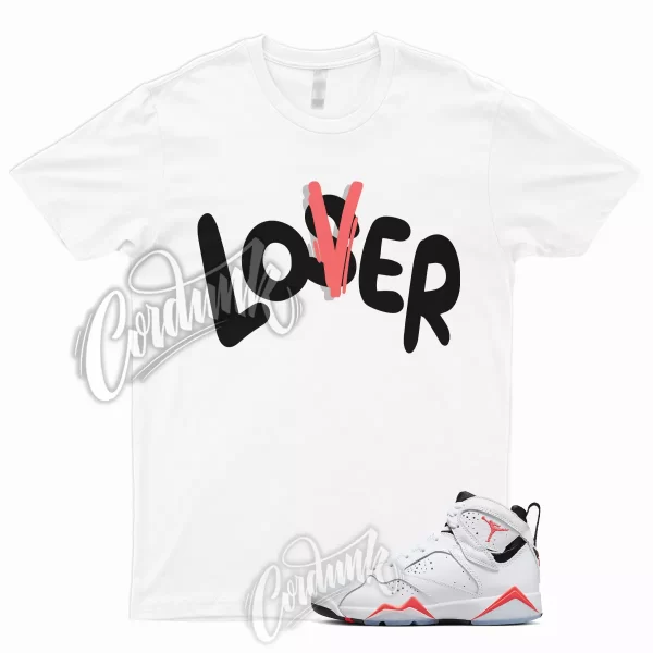 LO T Shirt to Match 7 Retro White Infrared Crimson Black Red Bright Low High 1 Jezsport.com